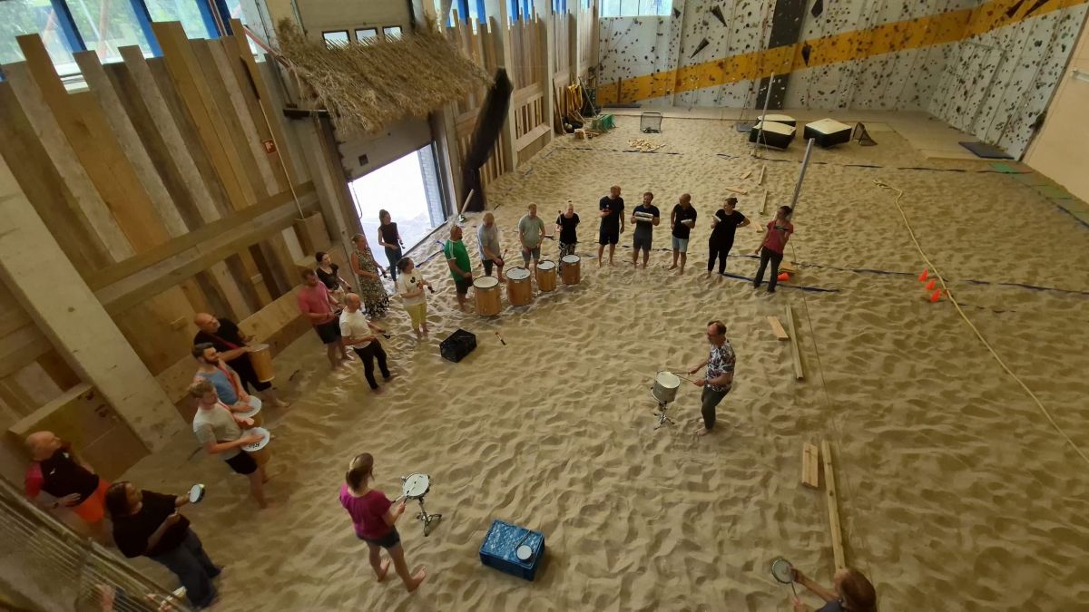 percussie-workshop-groep